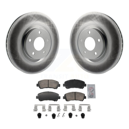 Front Coated Disc Brake Rotors And Ceramic Pads Kit For Nissan Sentra Juke KGA-106204