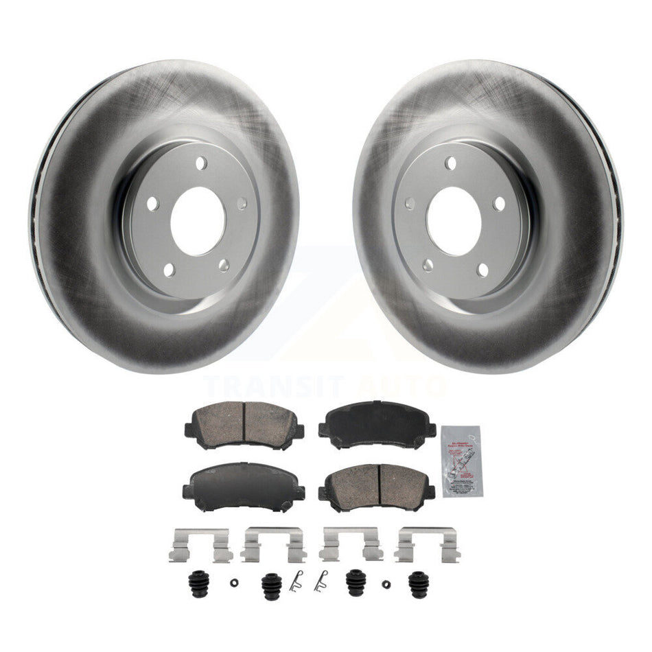 Front Coated Disc Brake Rotors And Ceramic Pads Kit For Nissan Sentra Juke KGA-106204