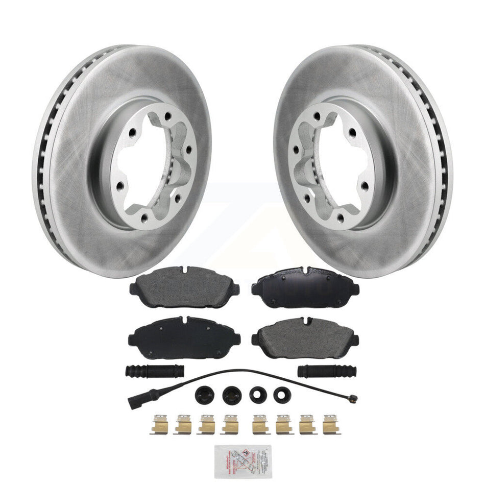 Front Coat Brake Rotor Semi-Metallic Pad Kit For Ford Transit-250 Transit-350 Transit-150 KGA-106207
