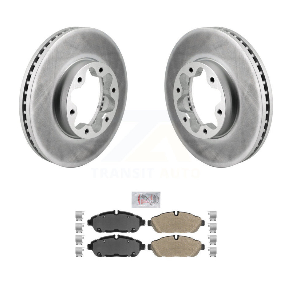 Front Coat Brake Rotor Semi-Metallic Pad Kit For Ford Transit-250 Transit-350 Transit-150 KGA-106208