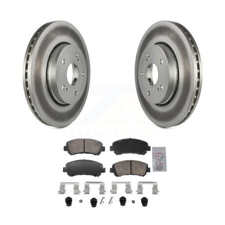 Front Coated Disc Brake Rotors And Ceramic Pads Kit For 2010-2013 Suzuki Kizashi KGA-106211