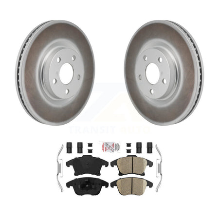 Front Coated Disc Brake Rotors And Ceramic Pads Kit For 2017-2020 Lincoln MKZ 2.0L KGA-106235