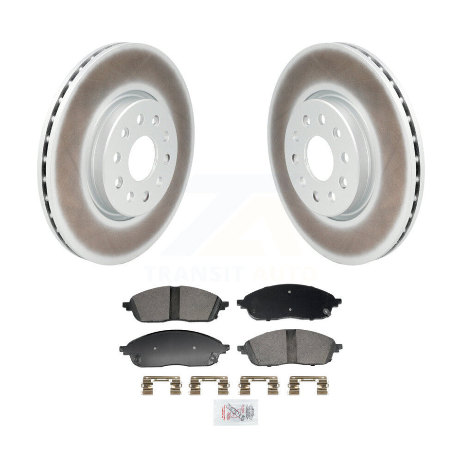 Front Coated Disc Brake Rotors And Ceramic Pads Kit For Jeep Grand Cherokee L KGA-106250