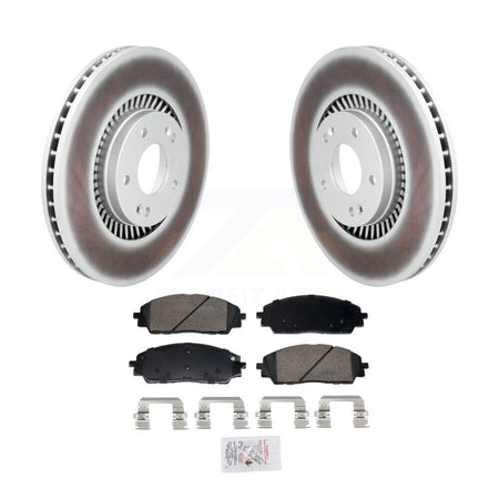 Front Coated Disc Brake Rotors And Ceramic Pads Kit For 2022-2024 Kia Carnival KGA-106252