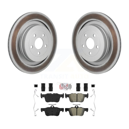 Rear Coated Disc Brake Rotors And Semi-Metallic Pads Kit For Ford Edge Lincoln Nautilus KGA-106269