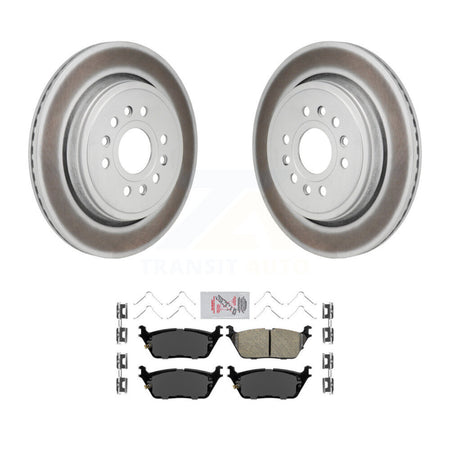 Rear Coated Disc Brake Rotors And Ceramic Pads Kit For Ram 1500 Jeep Wagoneer Grand L KGA-106270
