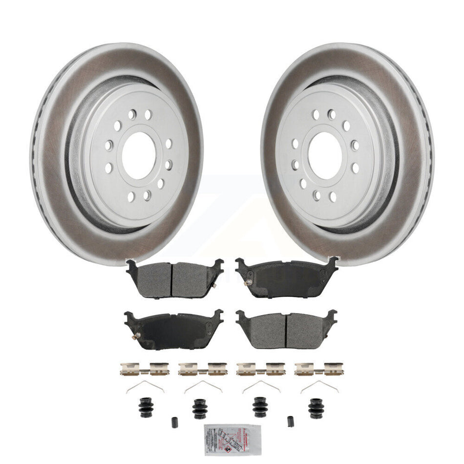 Rear Coated Disc Brake Rotor And Semi-Metallic Pad Kit For Ram 1500 Jeep Wagoneer Grand L KGA-106271