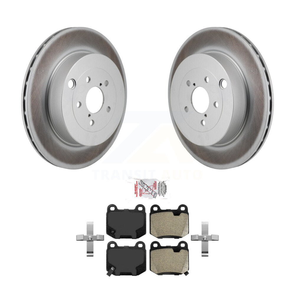 Rear Coated Brake Rotor Semi-Metallic Pad Kit For Subaru BRZ Toyota 86 With Brembo Brakes KGA-106277
