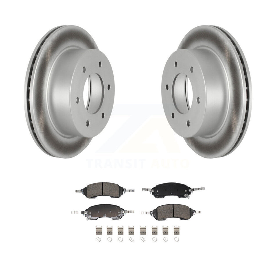 Rear Coated Disc Brake Rotors And Ceramic Pads Kit For Ford Bronco KGA-106289