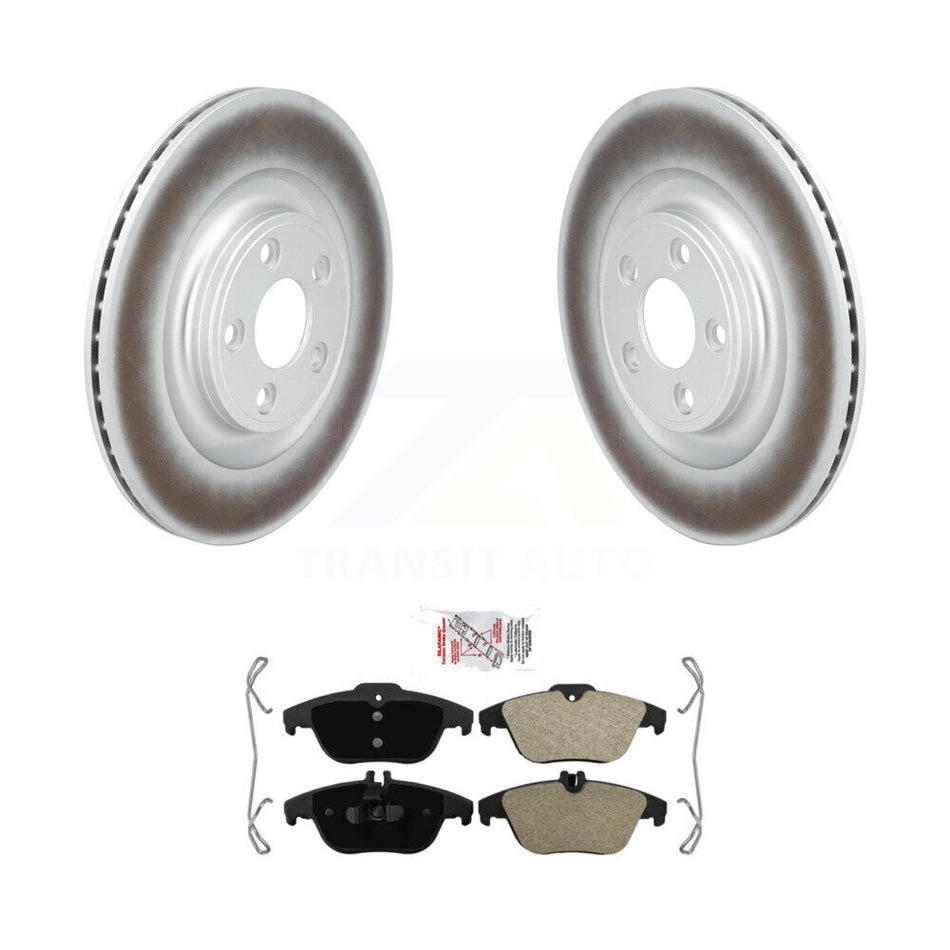 Rear Coated Disc Brake Rotors And Semi-Metallic Pads Kit For 2017 Mercedes-Benz E400 KGA-106297