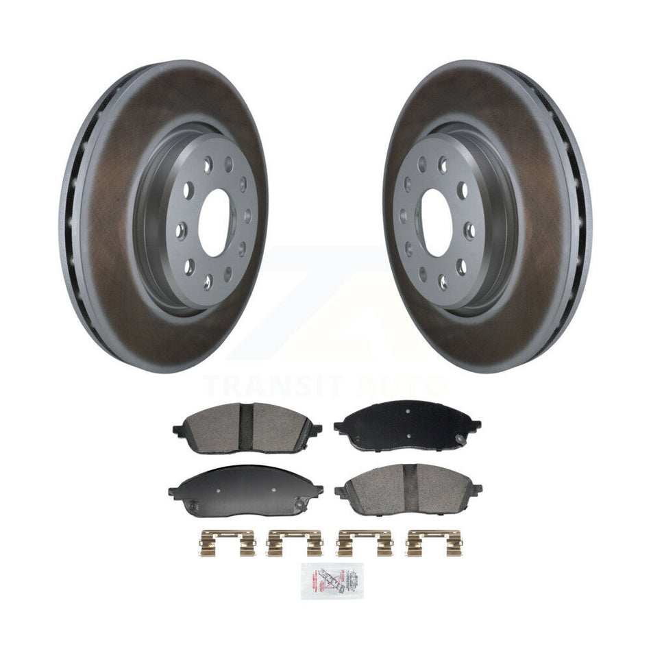 Front Coated Disc Brake Rotors And Ceramic Pads Kit For Jeep Grand Cherokee L KGA-107505