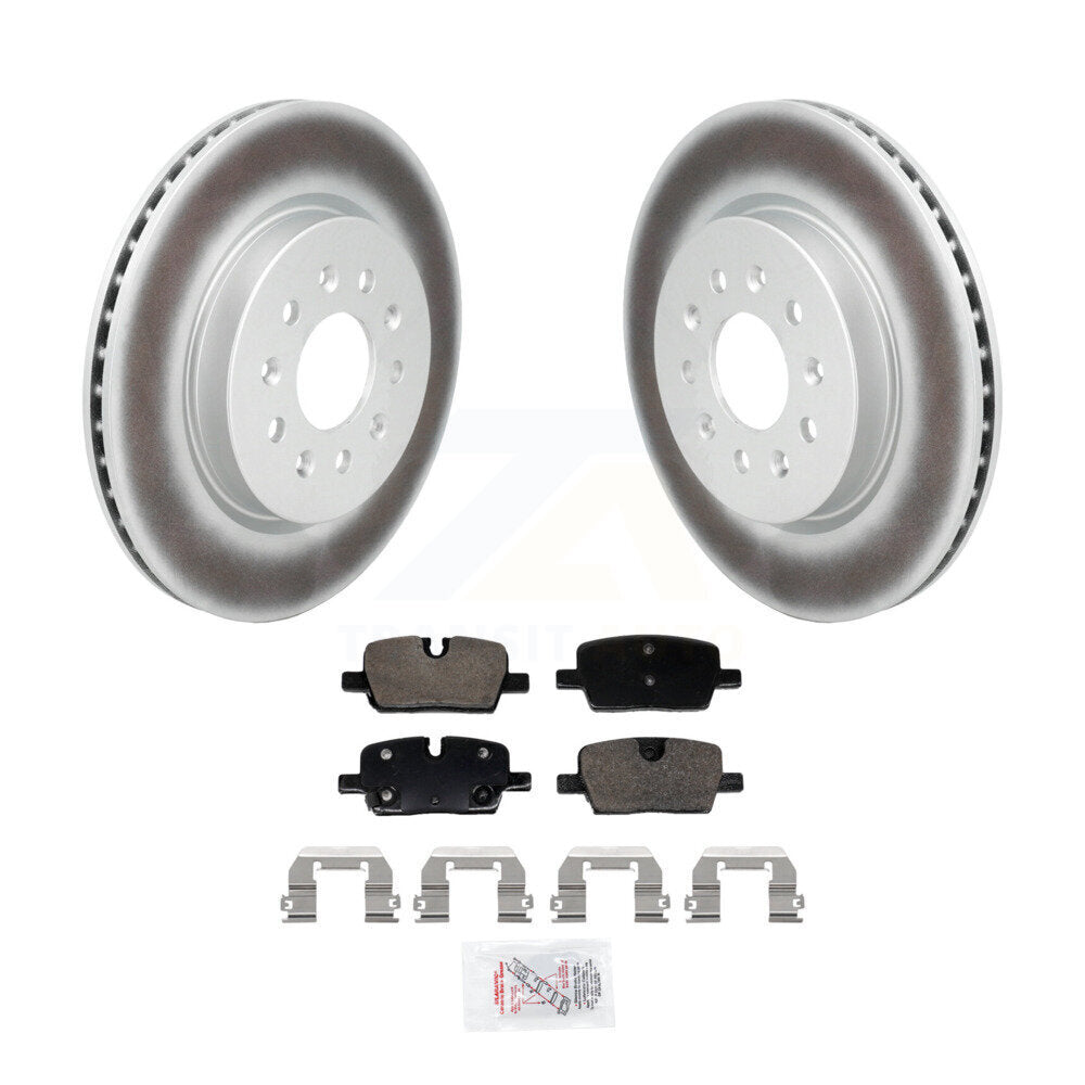 Rear Coated Disc Brake Rotors And Ceramic Pads Kit For Cadillac CT4 KGA-107518