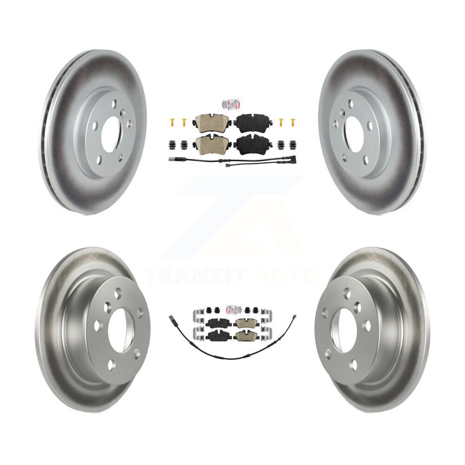 Front Rear Ceramic Pad Coated Disc Brake Rotor Kit For 2022 Mini Cooper S with GAS engine KGA-107557