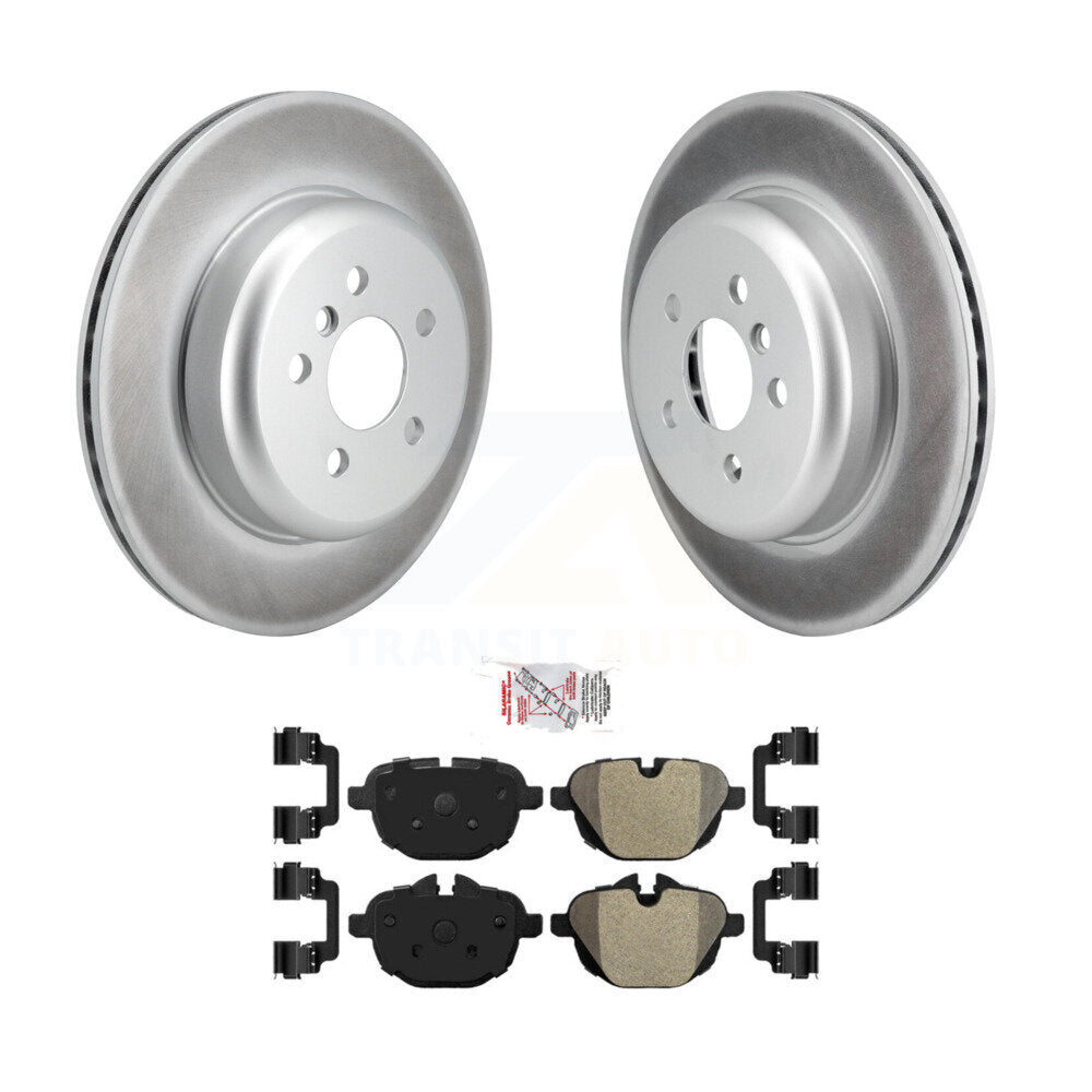 Rear Coated Disc Brake Rotors And Semi-Metallic Pads Kit For 2022 BMW X3 2.0L KGA-107568