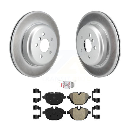 Rear Coated Disc Brake Rotors And Semi-Metallic Pads Kit For 2022 BMW X3 2.0L KGA-107568