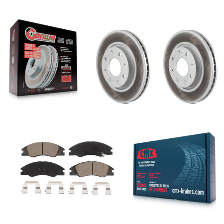 Front Coated Disc Brake Rotors And Ceramic Pads Kit For Kia Spectra Spectra5 KGC-100111
