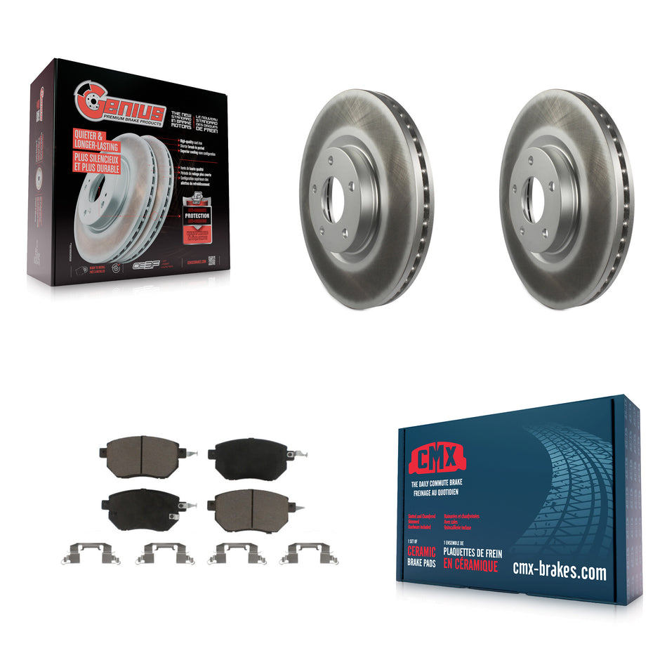 Front Coated Disc Brake Rotors And Ceramic Pads Kit For Nissan Altima Murano Maxima INFINITI FX35 FX45 KGC-100122