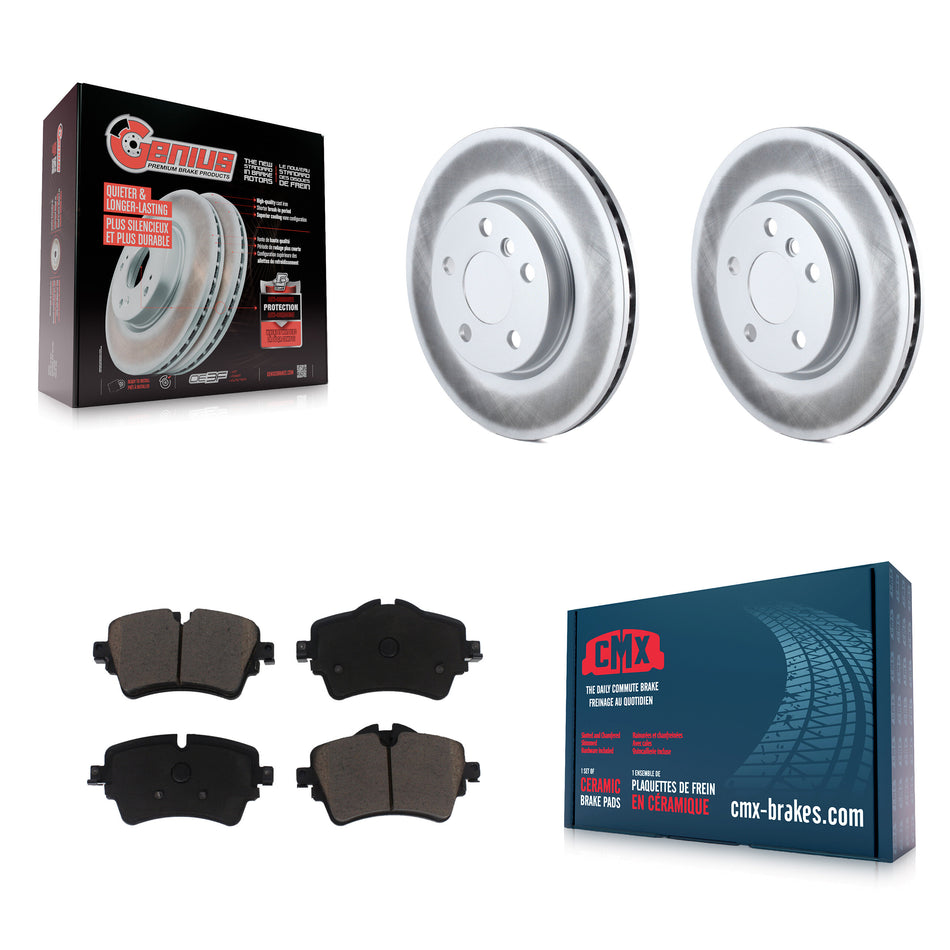 Front Coated Disc Brake Rotors And Ceramic Pads Kit For Mini Cooper Clubman KGC-100142