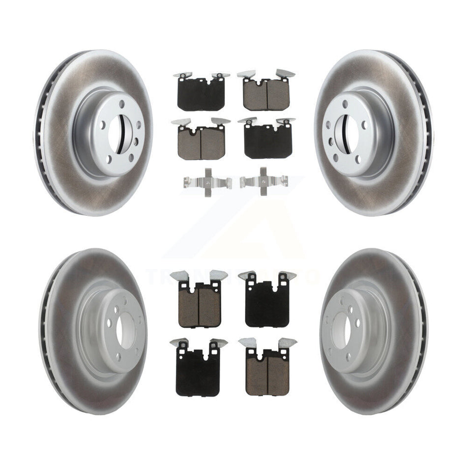 Front Rear Coated Disc Brake Rotors And Ceramic Pads Kit For BMW 428i 228i xDrive Gran Coupe M240i KGC-100805