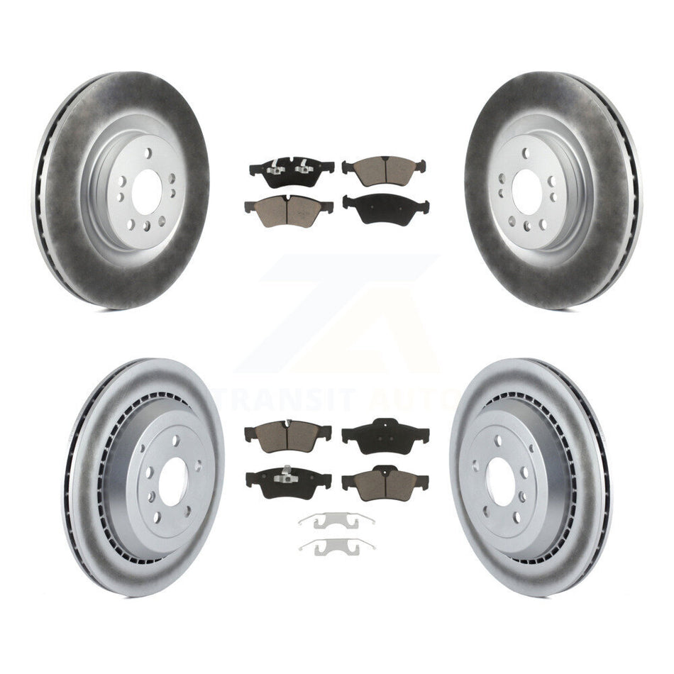 Front Rear Coated Disc Brake Rotors And Ceramic Pads Kit For Mercedes-Benz ML350 GL450 GL550 GL350 ML550 GL320 KGC-100935
