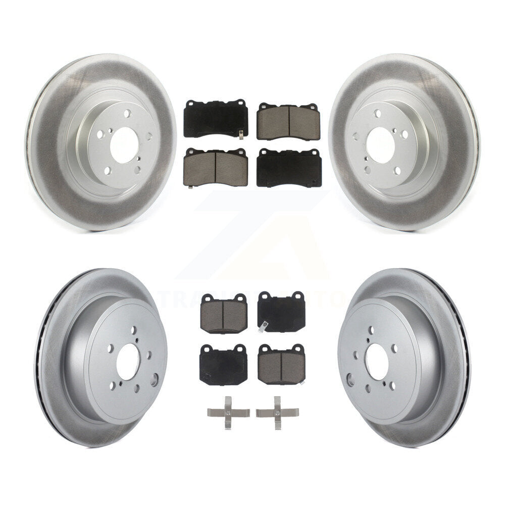 Front Rear Coat Disc Brake Rotor Ceramic Pad Kit For 2019 Toyota 86 Without Brembo Brakes KGC-100950