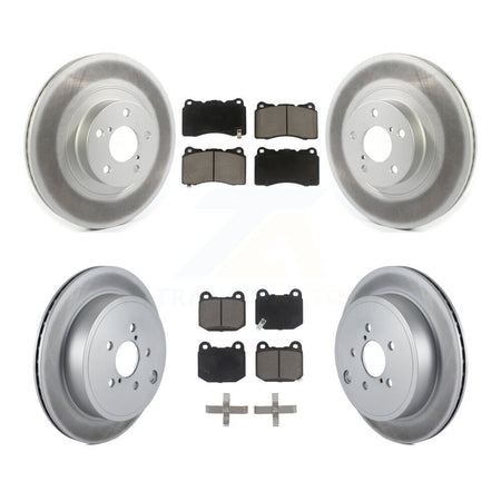 Front Rear Coat Disc Brake Rotor Ceramic Pad Kit For 2019 Toyota 86 Without Brembo Brakes KGC-100950