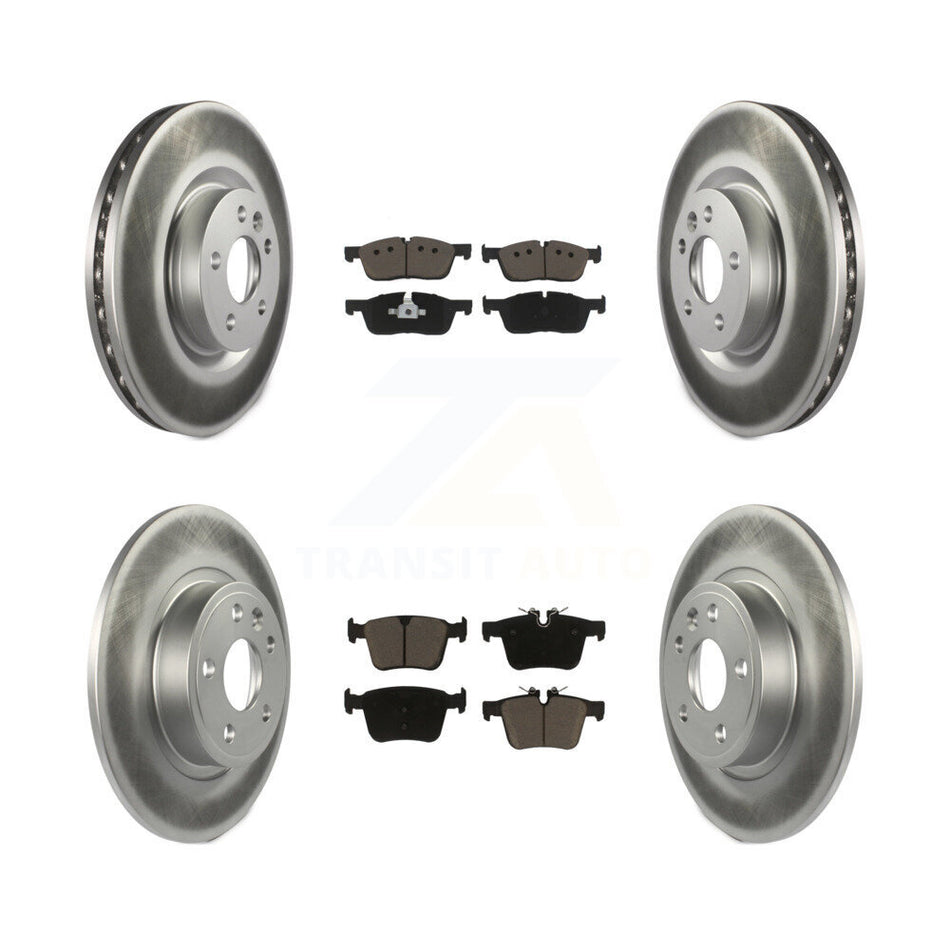 Front Rear Coated Disc Brake Rotors And Ceramic Pads Kit For Land Rover Discovery Sport Jaguar E-Pace KGC-100976