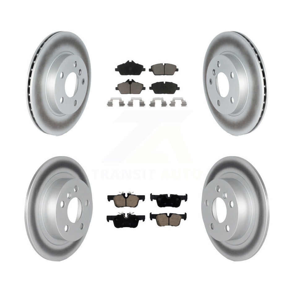 Front Rear Coated Disc Brake Rotors And Ceramic Pads Kit For BMW i3 i3s KGC-100989