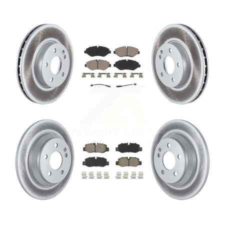 Front Rear Coated Disc Brake Rotors And Ceramic Pads Kit For Mercedes-Benz Metris KGC-101061