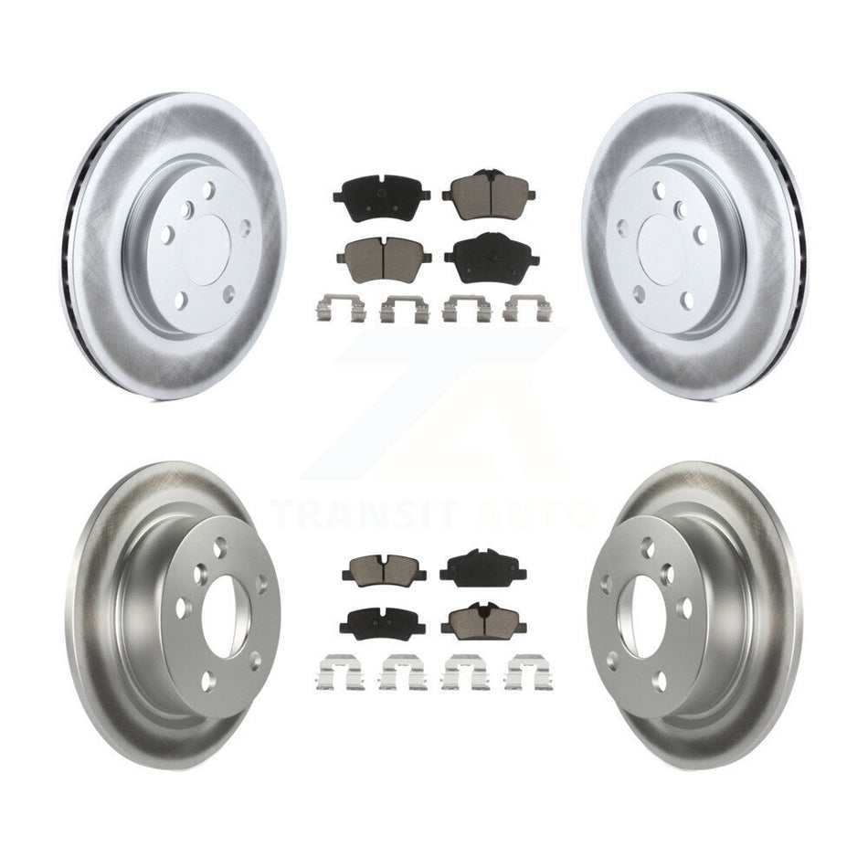Front Rear Coated Disc Brake Rotors And Ceramic Pads Kit For Mini Cooper KGC-101063
