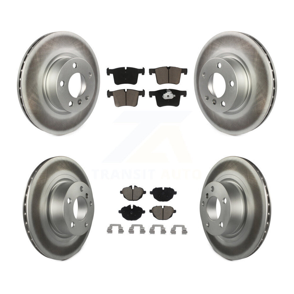 Front Rear Coated Disc Brake Rotors And Ceramic Pads Kit For BMW X3 X4 KGC-101098