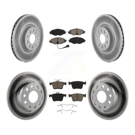 Front Rear Coat Brake Rotor Ceramic Pad Kit For Volkswagen Taos Audi A3 Quattro Sportback KGC-101325
