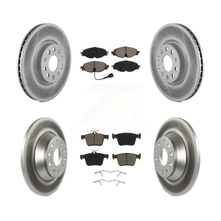 Front Rear Coated Disc Brake Rotors And Ceramic Pads Kit For Audi TT Quattro KGC-101326