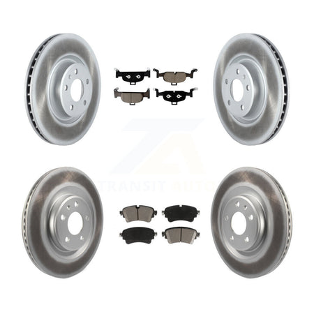 Front Rear Coated Brake Rotor Ceramic Pad Kit For Audi Q5 A5 Sportback A4 allroad Quattro KGC-101342