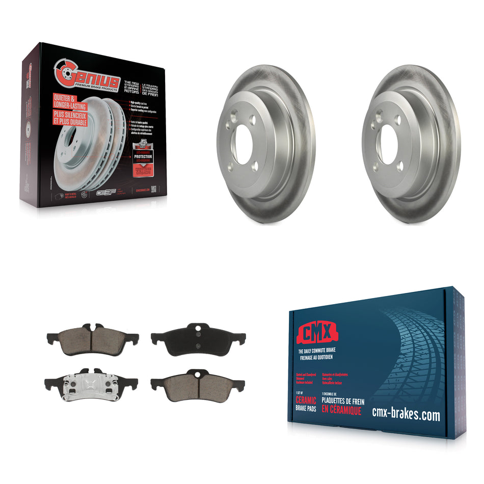 Rear Coated Disc Brake Rotors And Ceramic Pads Kit For Mini Cooper KGC-101467