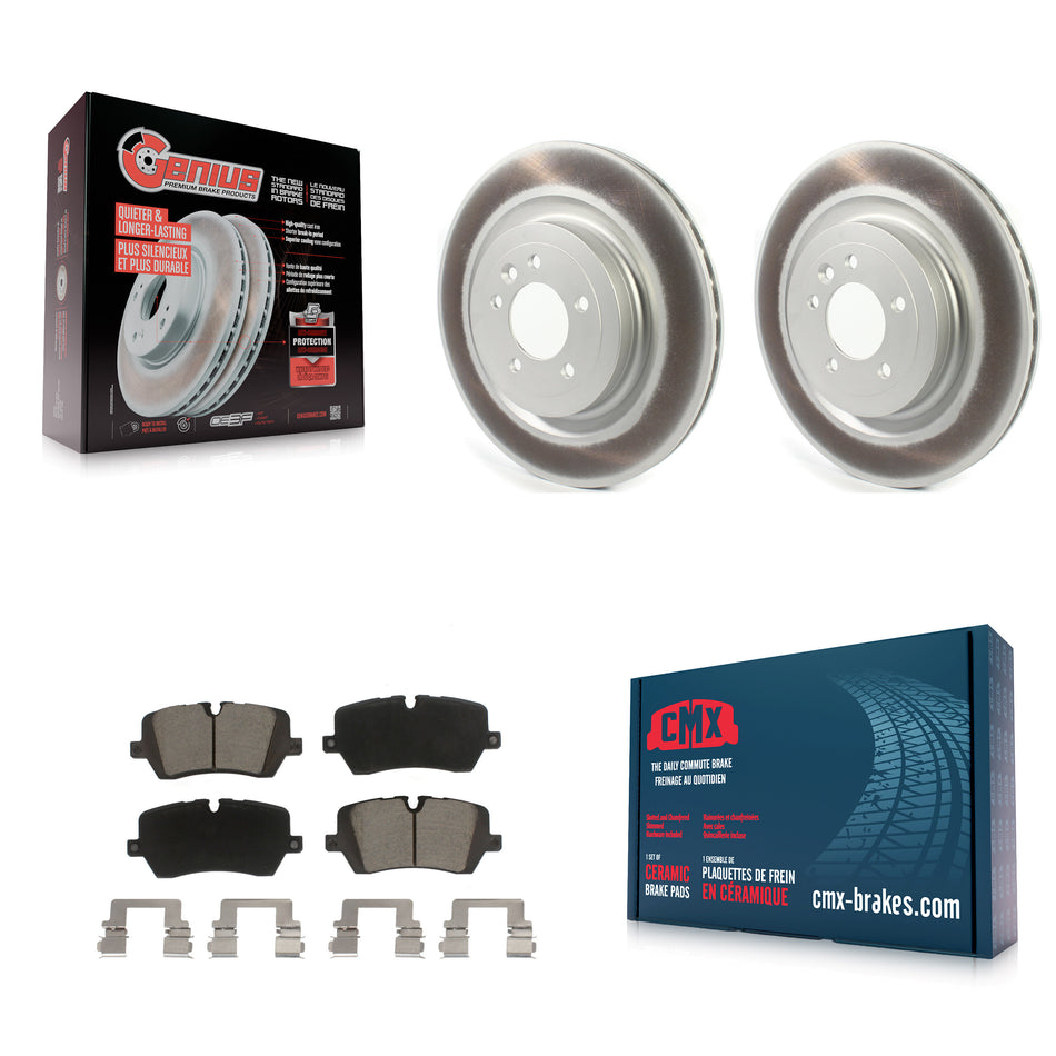 Rear Coated Disc Brake Rotors And Ceramic Pads Kit For Land Rover Range Sport KGC-101483