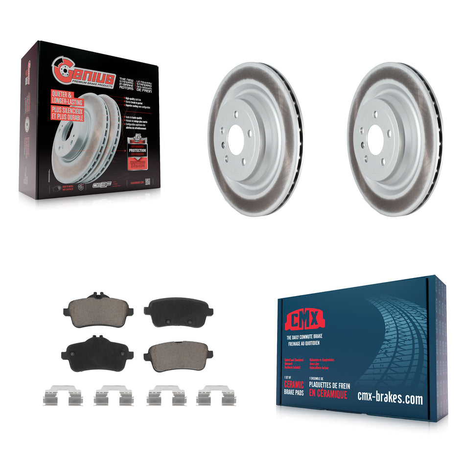 Rear Coated Disc Brake Rotors And Ceramic Pads Kit For Mercedes-Benz GLS450 GL450 GLS550 GL350 GL550 ML400 ML250 ML63 AMG GLS350d KGC-101542
