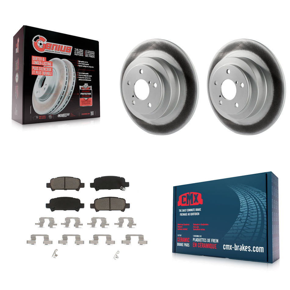 Rear Coated Disc Brake Rotors And Ceramic Pads Kit For Subaru Outback Legacy Baja KGC-101547