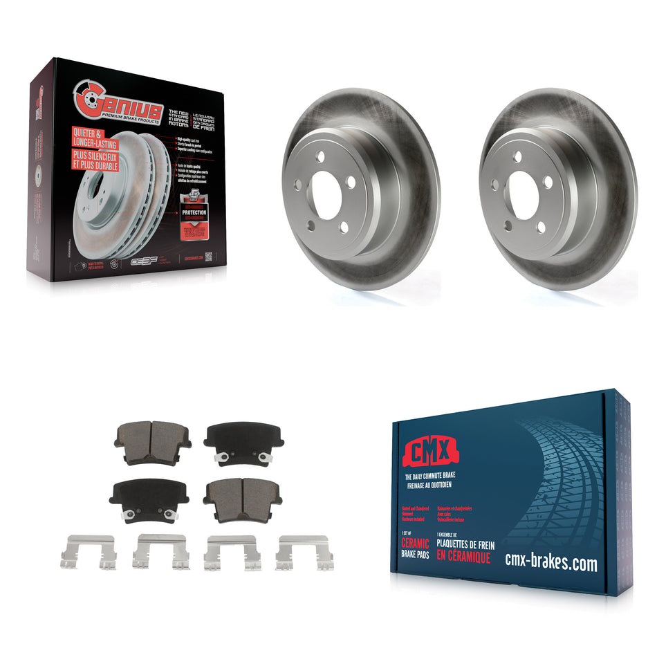 Rear Coated Disc Brake Rotors And Ceramic Pads Kit For Dodge Charger Chrysler 300 Challenger Magnum Avenger KGC-101550