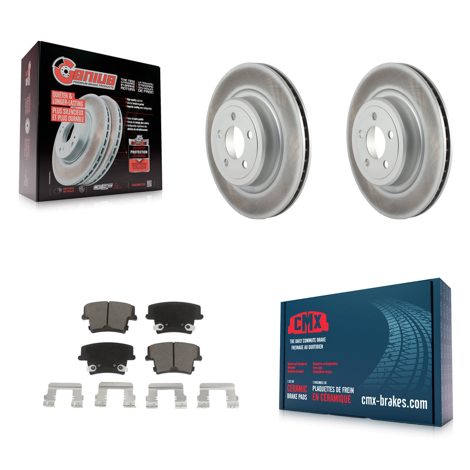 Rear Coated Disc Brake Rotors And Ceramic Pads Kit For Dodge Charger Magnum KGC-101555