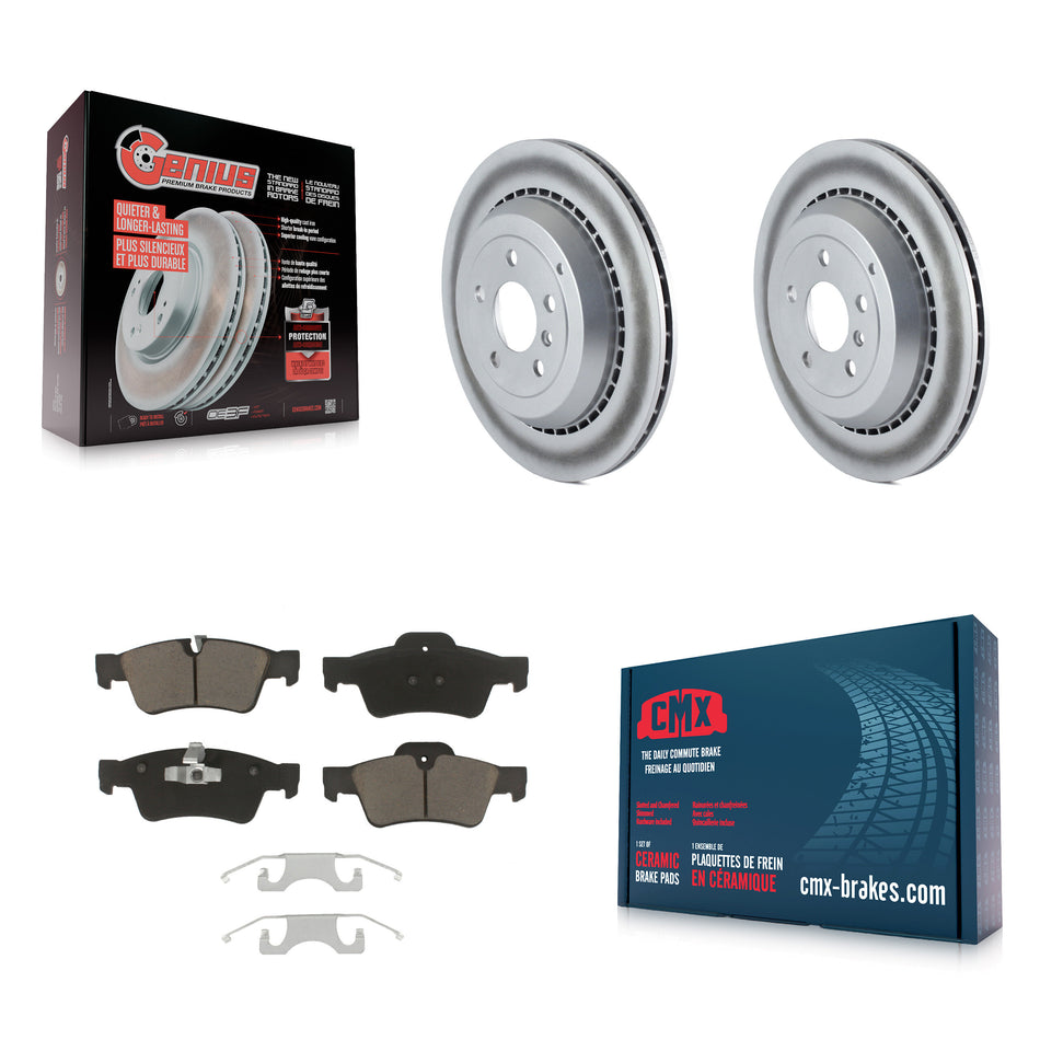 Rear Coated Disc Brake Rotors And Ceramic Pads Kit For Mercedes-Benz ML350 GL450 R350 GL550 GL350 ML500 ML550 GL320 R500 R320 KGC-101615