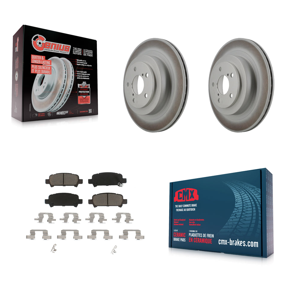 Rear Coated Disc Brake Rotors And Ceramic Pads Kit For Subaru Legacy KGC-101651