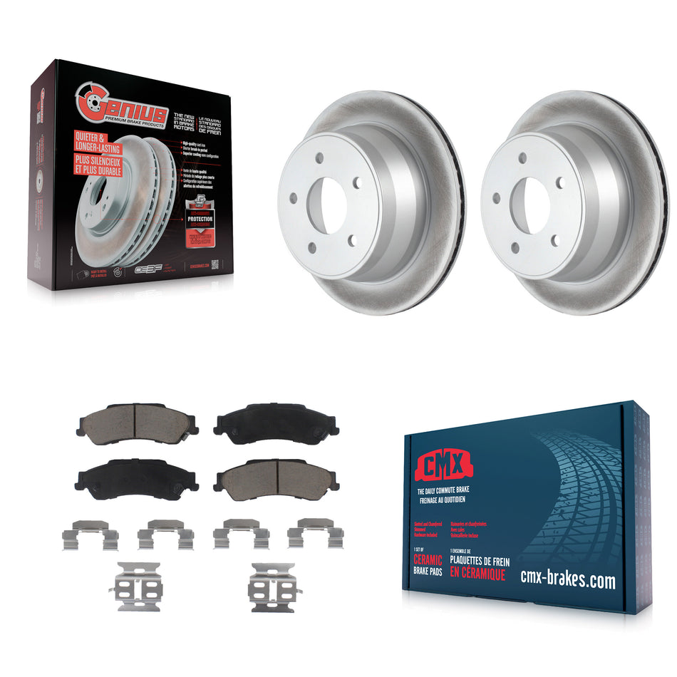 Rear Coated Disc Brake Rotors And Ceramic Pads Kit For Chevrolet S10 Blazer GMC Sonoma Jimmy Oldsmobile Bravada Isuzu Hombre KGC-101768