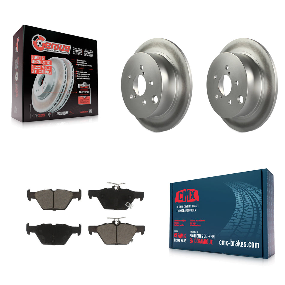 Rear Coated Disc Brake Rotors And Ceramic Pads Kit For Subaru Crosstrek KGC-101780