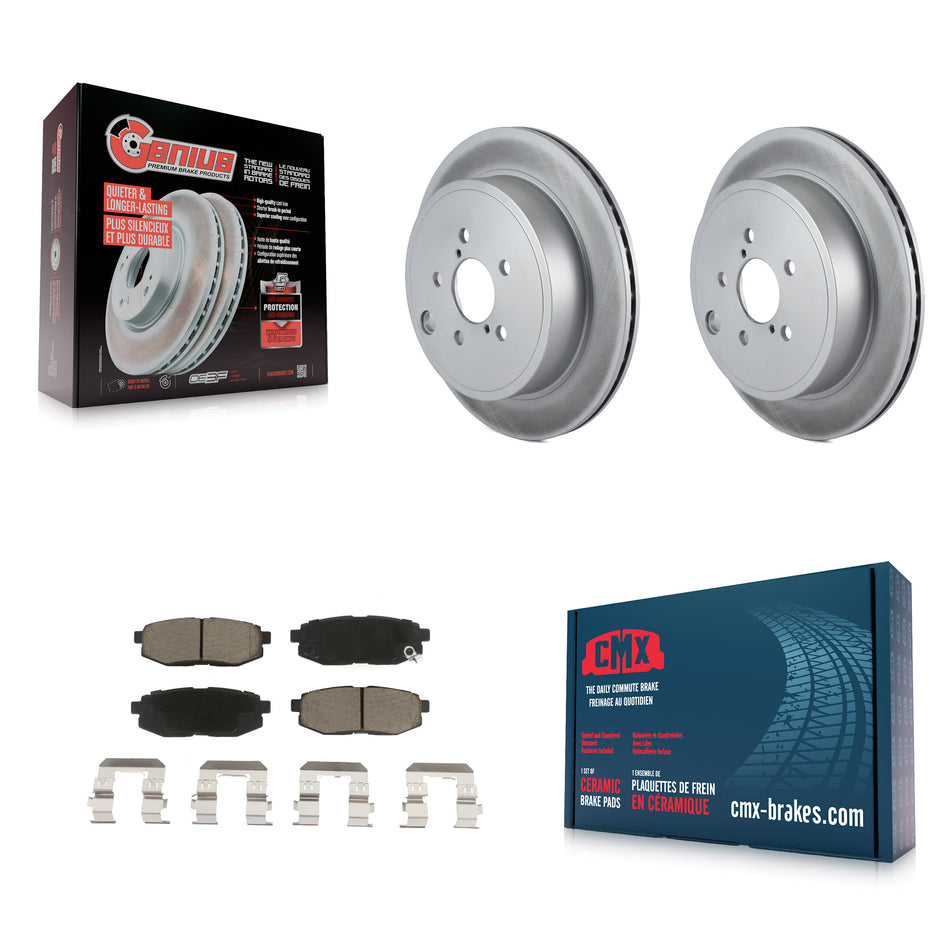 Rear Coated Disc Brake Rotors And Ceramic Pads Kit For Subaru Outback Legacy Scion FR-S BRZ Toyota 86 KGC-101811