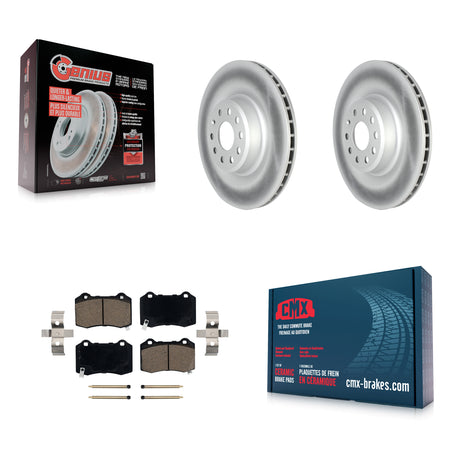 Rear Coated Disc Brake Rotors And Ceramic Pads Kit For Tesla X S KGC-101851
