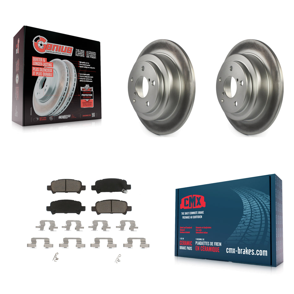 Rear Coated Disc Brake Rotors And Ceramic Pads Kit For Subaru Forester Impreza KGC-101857