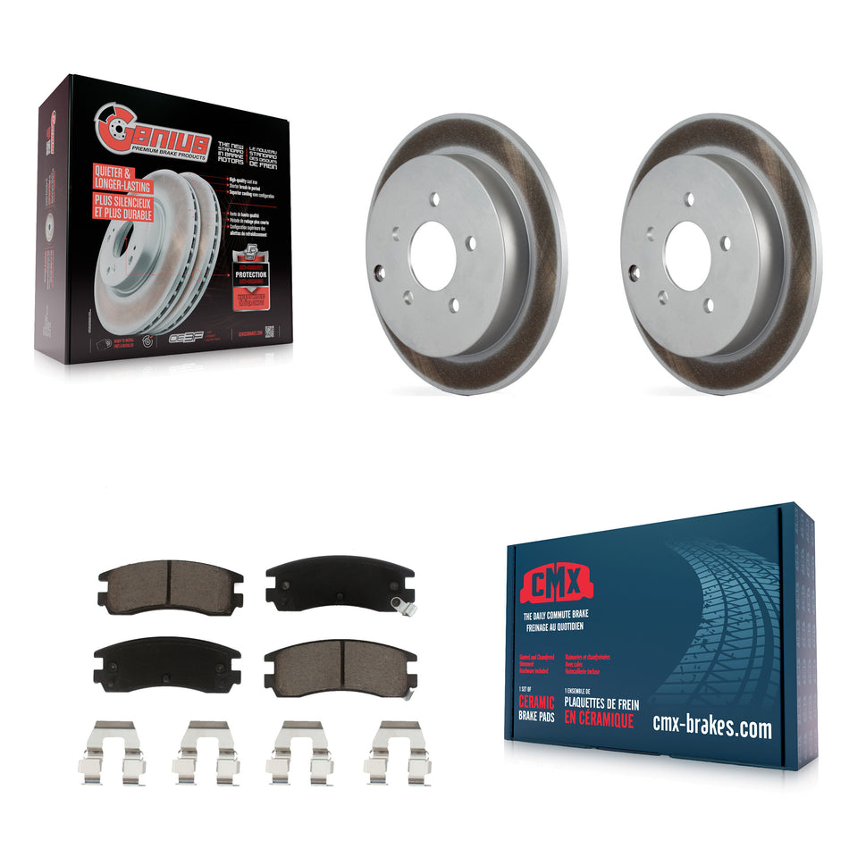 Rear Coated Disc Brake Rotors And Ceramic Pads Kit For Buick Rendezvous Chevrolet Venture Pontiac Montana Aztek Oldsmobile Silhouette KGC-101869