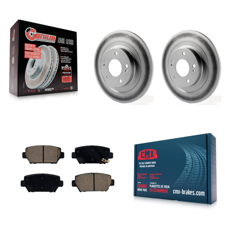 Rear Coated Disc Brake Rotors And Ceramic Pads Kit For Mitsubishi Eclipse Cross KGC-102243