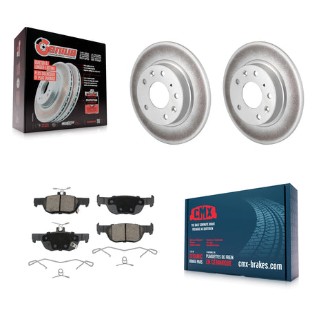 Rear Coated Disc Brake Rotors And Ceramic Pads Kit For Mazda 3 CX-30 Sport KGC-102264